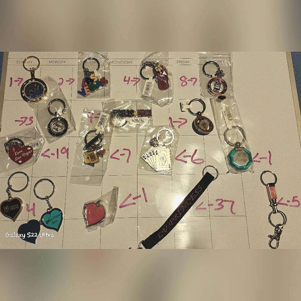 Las Vegas key chains.